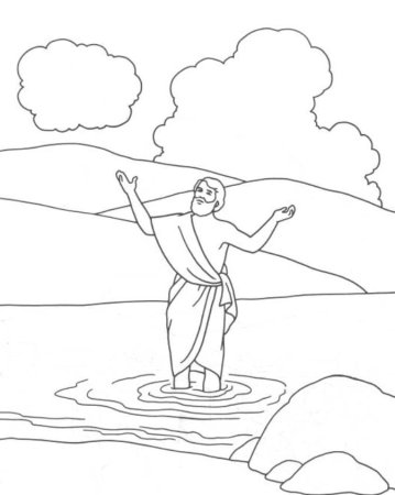Крещение рисунок