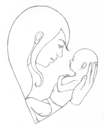 Рисунок ко Дню матери