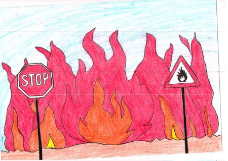 Рисунок на тему пожарная безопасность