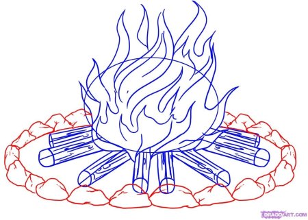 Рисунок на тему пожар