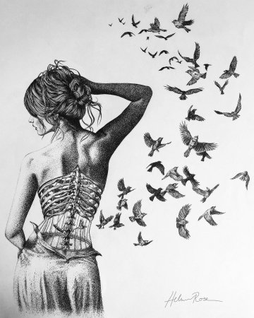 Рисунки карандашом грустные про любовь