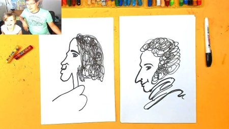 Рисунок на тему сказки Пушкина