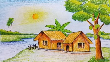 Рисунок лето для детей