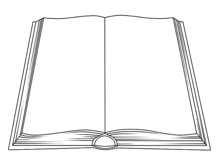 Рисунок книги карандашом в закрытом виде