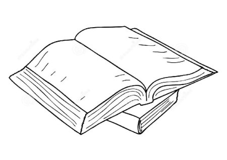 Рисуем книгу карандашом