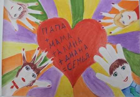День семьи любви и верности рисунки