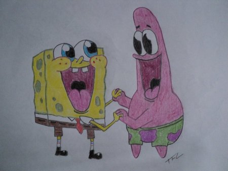 Мультяшные герои карандашом