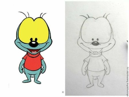 Лёгкие рисунки из мультиков