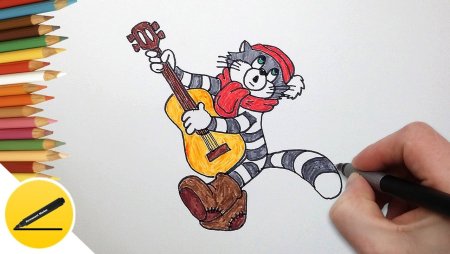 Мультяшные рисунки карандашом