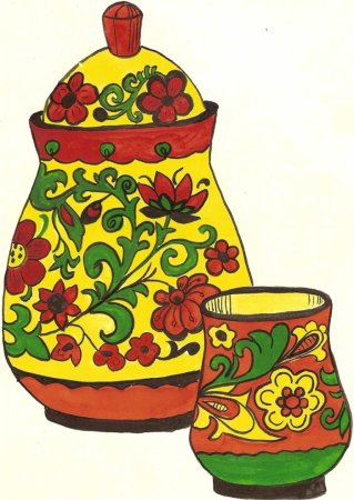 Хохлома роспись тарелки для детей