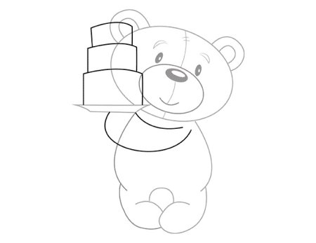 Раскраска "с днем рождения!"