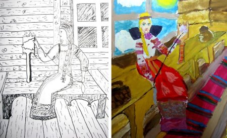Одно из занятий древних славян рисунок