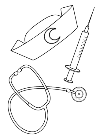 Доктор раскраска для детей