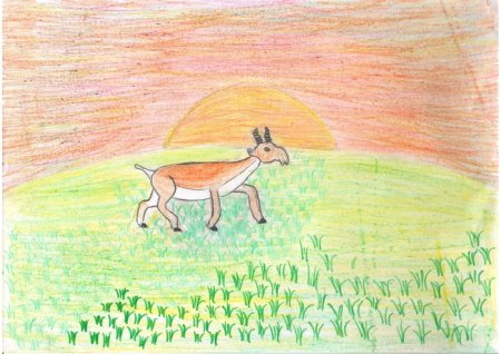 Степь рисунок