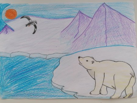 Рисование на тему Арктика