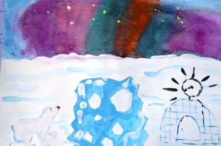 Детский рисунок Арктики
