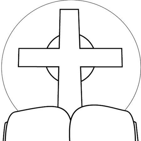 Крест раскраска