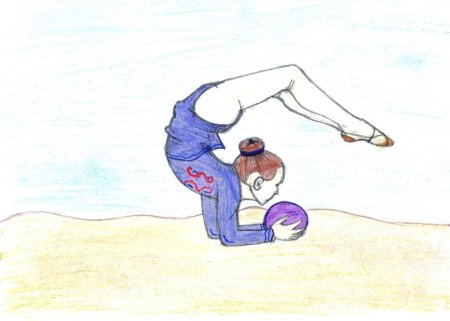 Рисунок на тему гимнастика