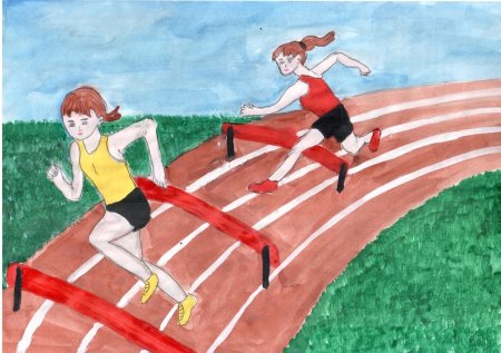 Рисунок на спортивную тему
