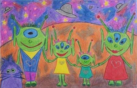 Рисование с детьми инопланетяне