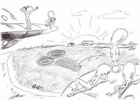 НЛО карандашом