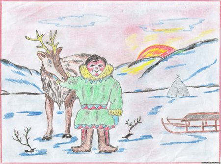 Тундра рисунок