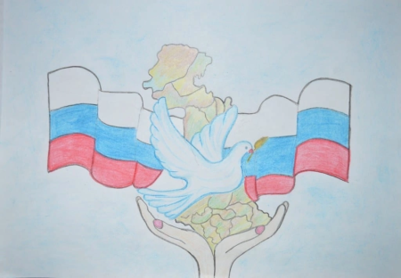 Рисунок на патриотическую тему