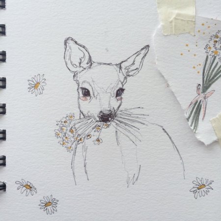 Рисунки для скетчбука животные