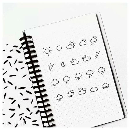 Bullet Journal август