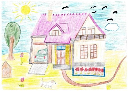 Дом мечты рисунок