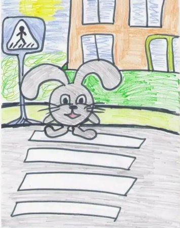 Рисунок на тему правила дорожного движения