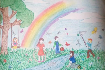 Рисунок моё счастливое детство для девочек
