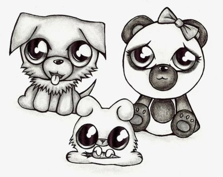 Кошка карандашом для срисовки