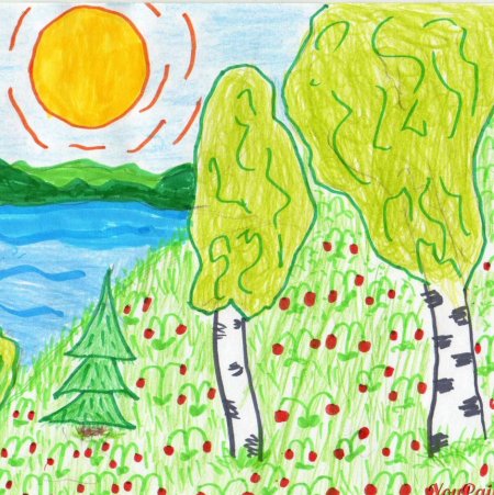 Рисунок на тему лето