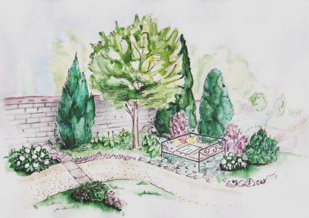 Ландшафт рисунок