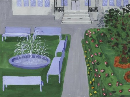 Эскиз озеленения пришкольного участка