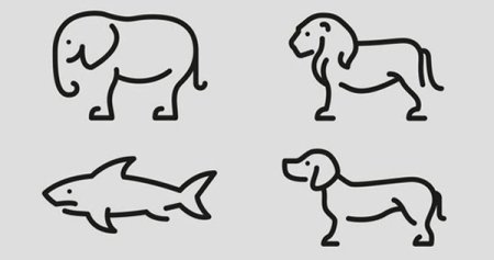 Простые изображения животных