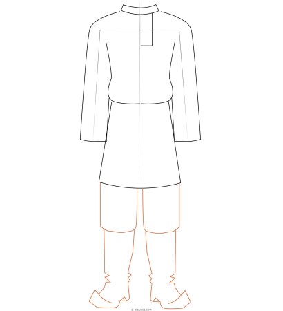 Эскиз русского народного костюма