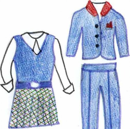 Эскиз школьной формы