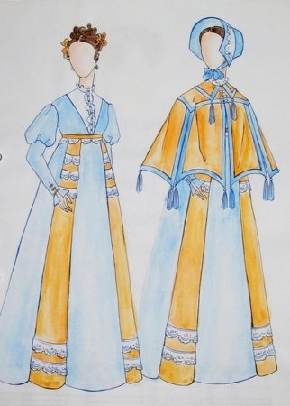 Эскиз исторического костюма