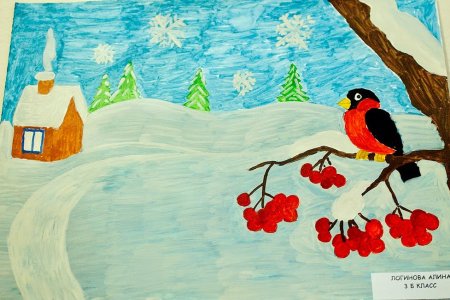 Рисунок на зимнюю тему