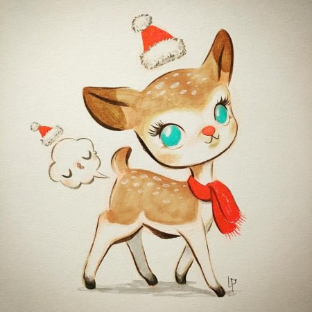 Иллюстрация милый Олененок