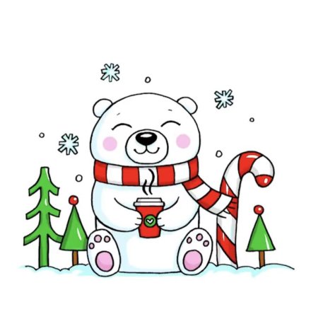 Каваи рисунки новогодние