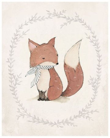 Лисичка в скандинавском стиле