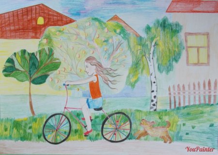 Рисунок на тему ура каникулы
