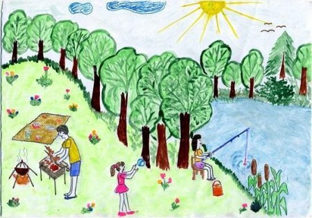 Летние каникулы рисунок