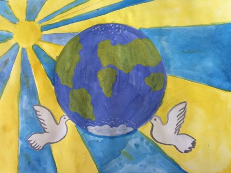 Мир на земле рисунок