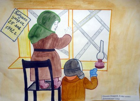 Блокада рисунки детей