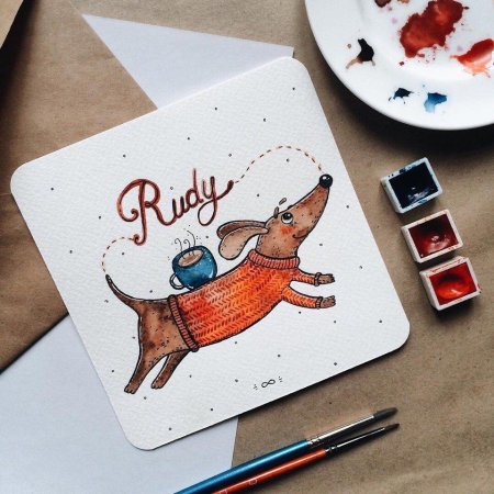 Рисунки чёрным фломастером