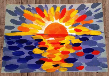 Детский рисунок космос